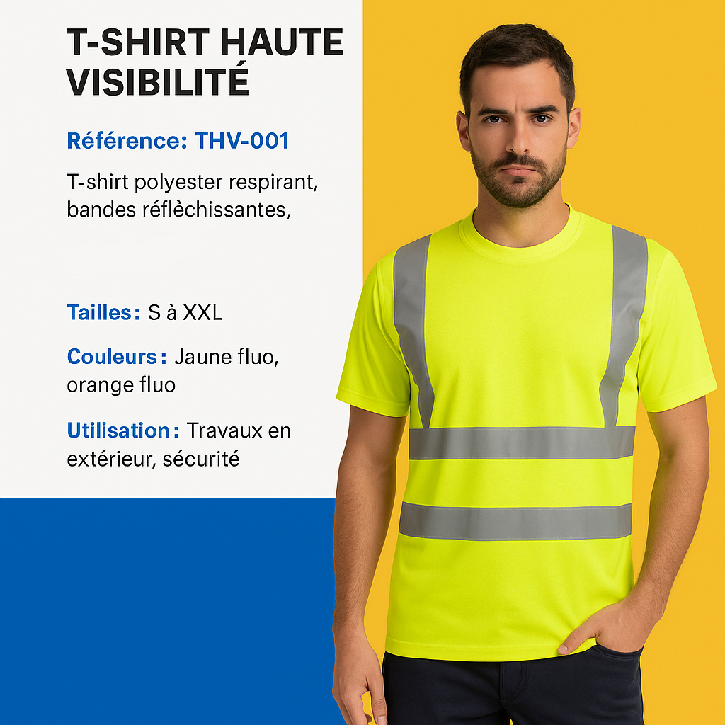 09 T-SHIRT HAUTE VISIBILITÉ – Image 1