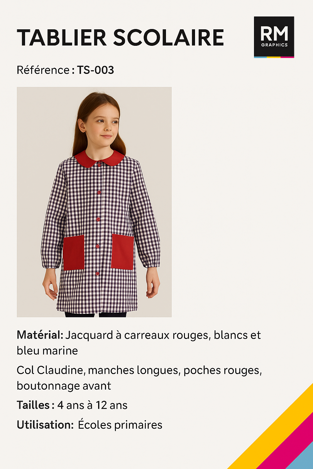 17 TABLIER SCOLAIRE – Image 1